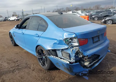 2015 BMW M3 z USA, uszkodzony, nr VIN WBS3C9C5XFP803830